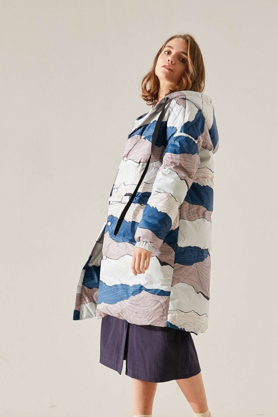 Toj Skye | Ellaria Down Puffer Coat Bla