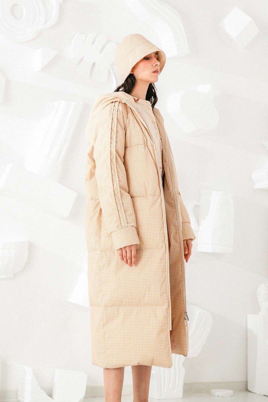 Toj Skye | Garcelle Down Puffer Coat Lys Beige