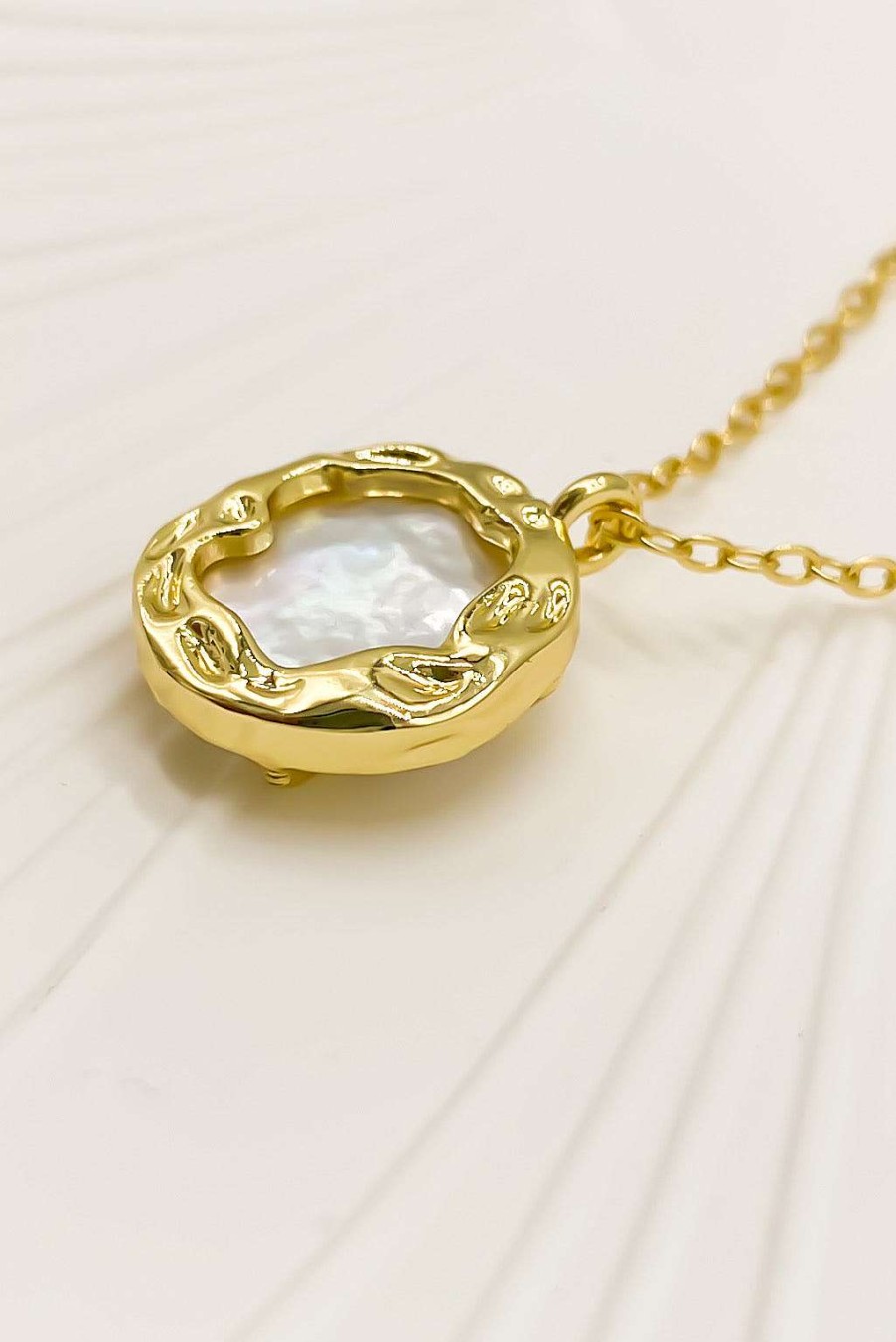 Smykker Og Tilbehor Skye Guld | Charee Freshwater Pearl Pendant Halskaede Guld