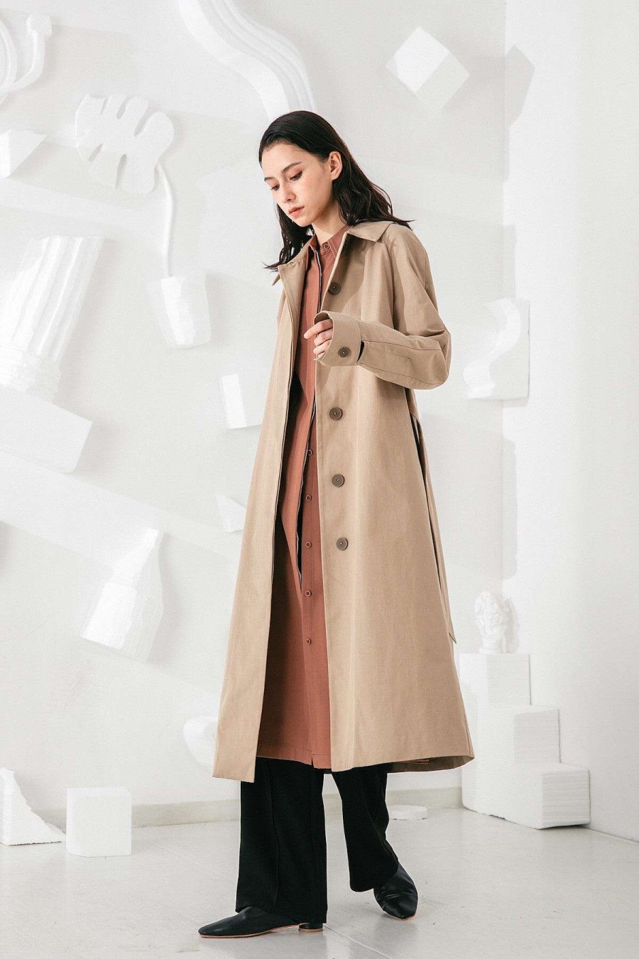 Toj Skye | Coraline Trenchcoat Beige