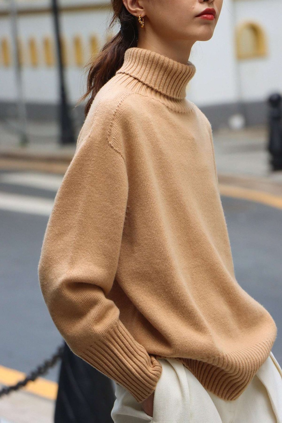 Toj Skye Uld | Chantae Rullekrave Sweater I Merinould