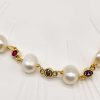 Smykker Og Tilbehor Skye Halskaeder | Caledonia Freshwater Pearl Jewel Halskaede Guld