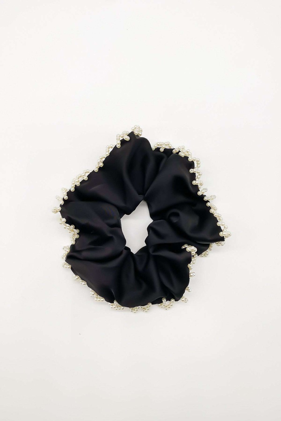 Smykker Og Tilbehor Skye Har Tilbehor | Mabel Pearl Satin Scrunchie