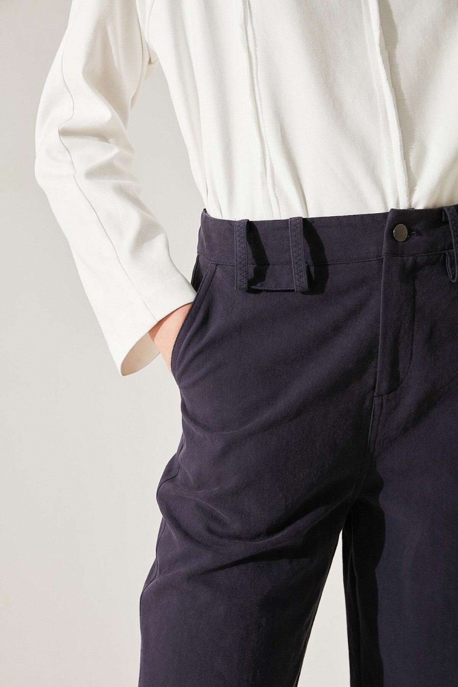 Toj Skye | Fayette Cropped Pants Indigo