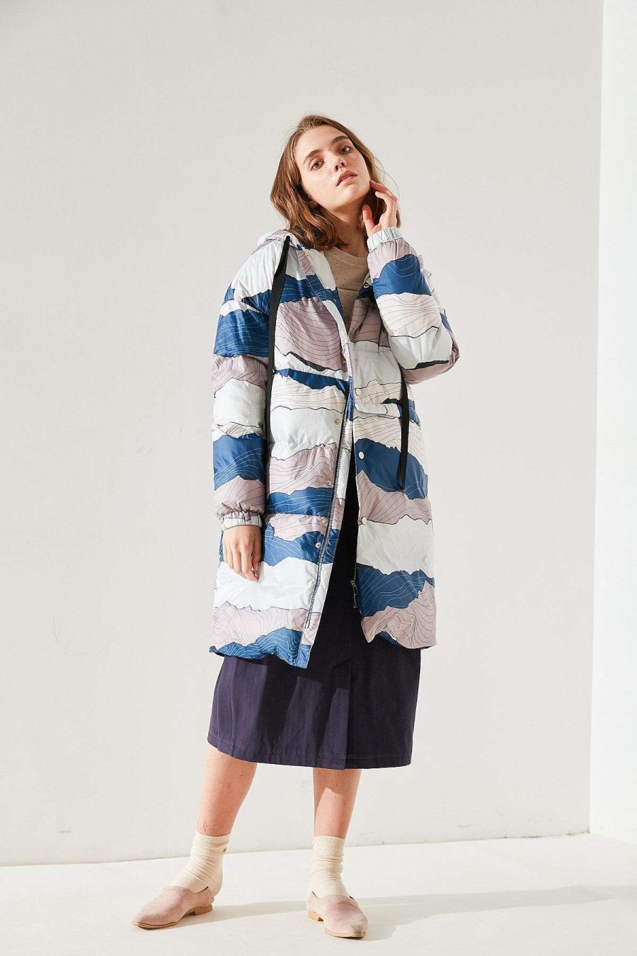 Toj Skye | Ellaria Down Puffer Coat Bla