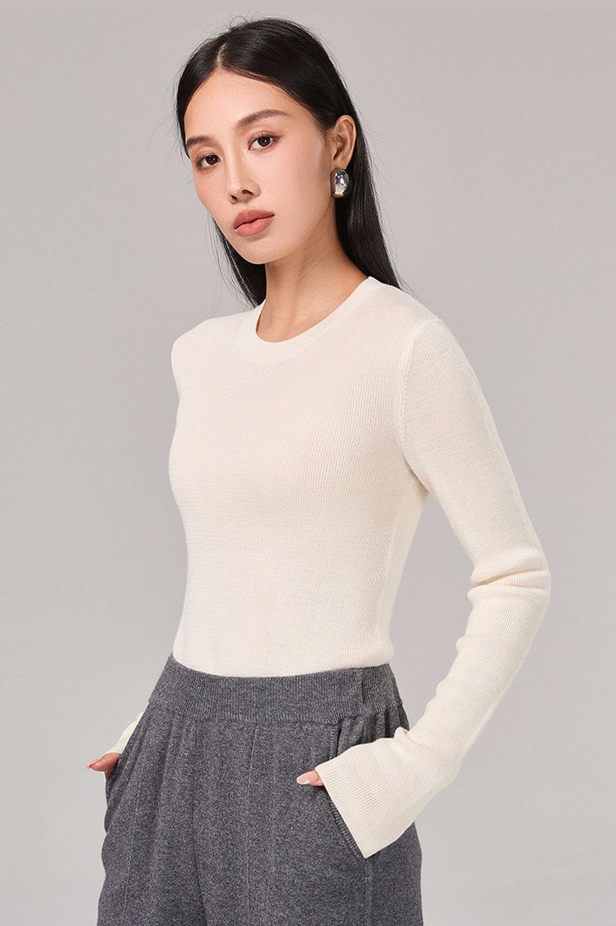 Toj Skye Uld | Sienna Merino Uld Langaermet Sweater