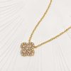 Smykker Og Tilbehor Skye Halskaeder | Millie Crystal Clover Pendant Halskaede Guld