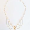 Smykker Og Tilbehor Skye Guld | Serina 18K Mother Of Pearl Drape Halskaede Guld