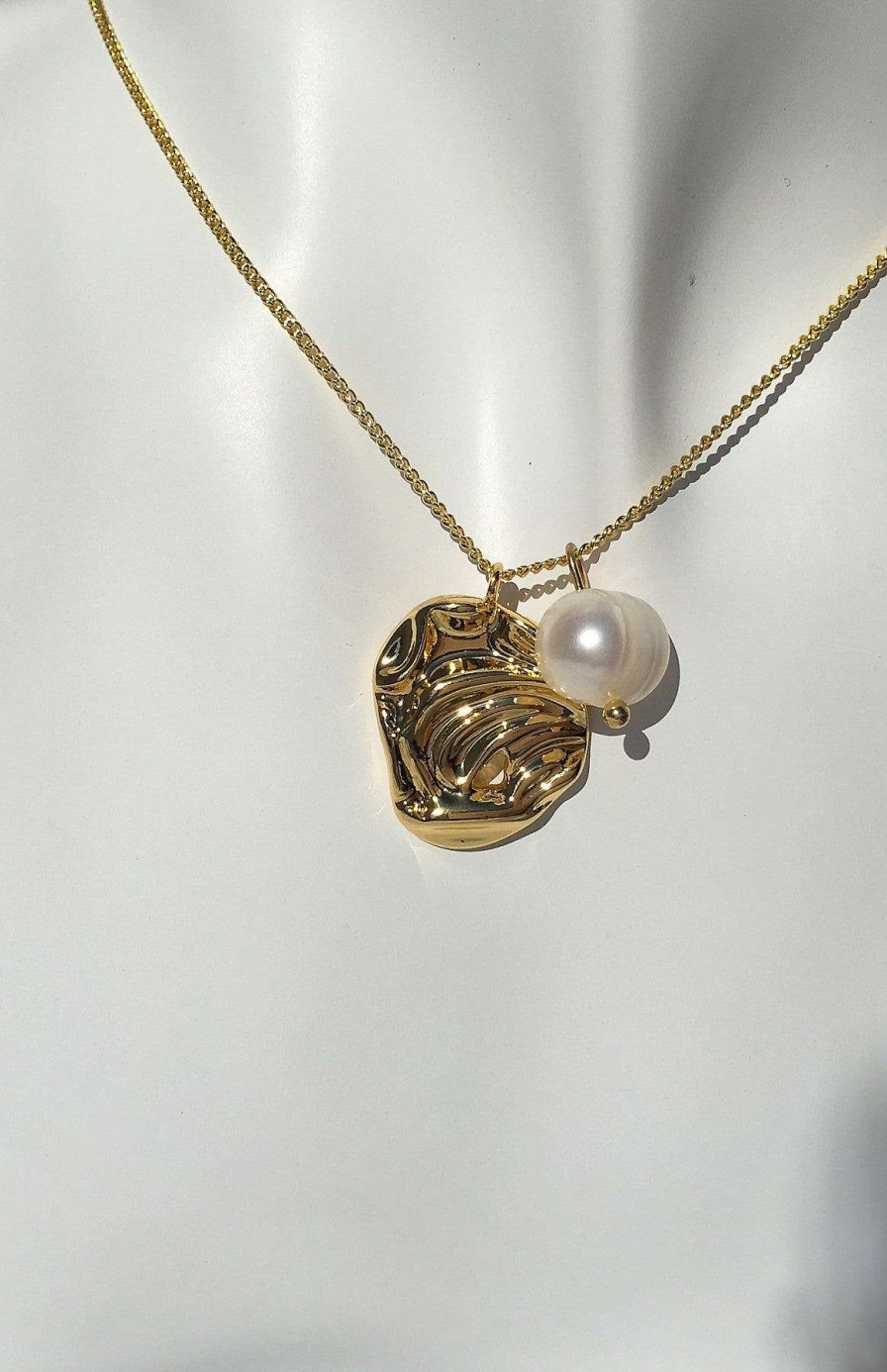 Smykker Og Tilbehor Skye Guld | Coquille 18K Seashell Perle Halskaede Guld